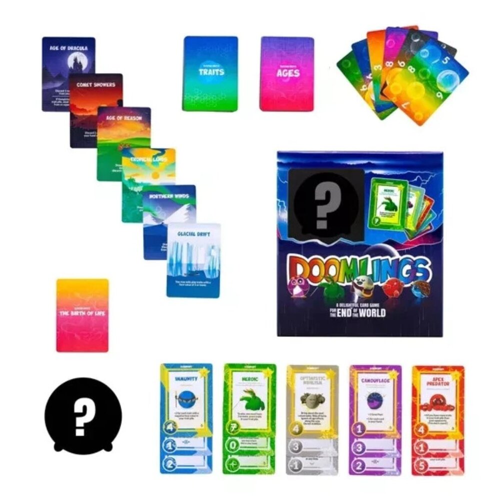 NEW Doomlings Card Game With Plush Toy - Exclusive Edition